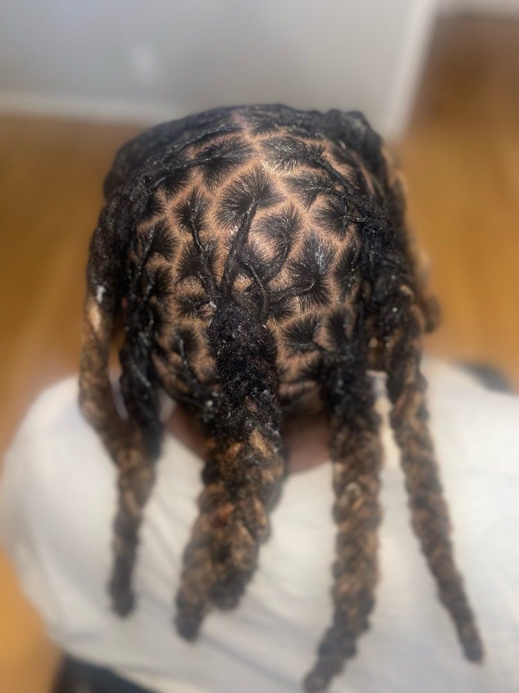 Loc Retwist & Style-Midback