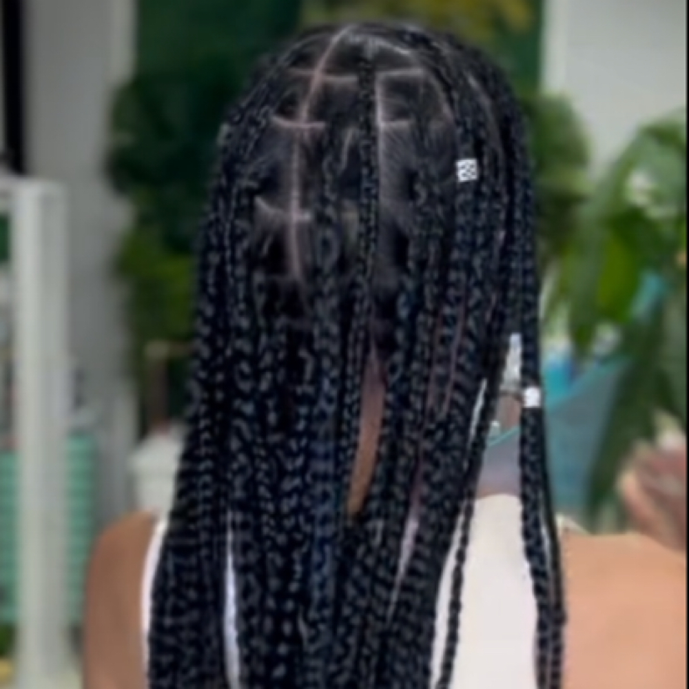 Medium Box Braids at Wildcats Salon in Santa Maria, CA
