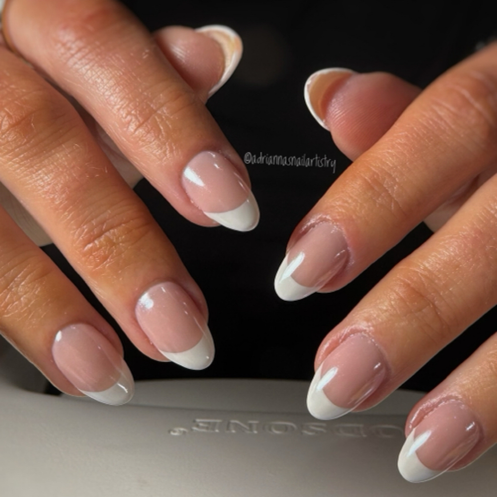 The French at Adrianna’s Nail Artistry Studio in College Station, TX