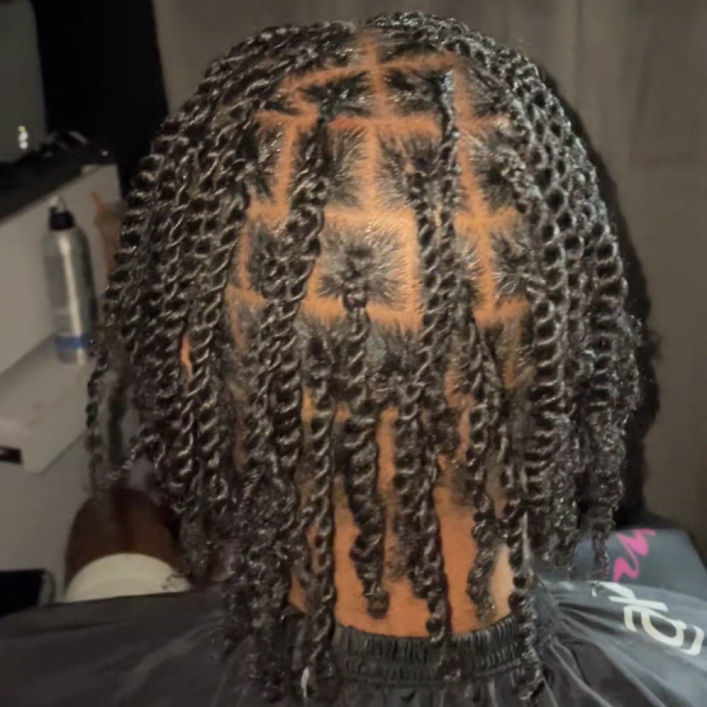 Starter Locs - 2 Strand Twist at HairByMykaylah in Union City, GA