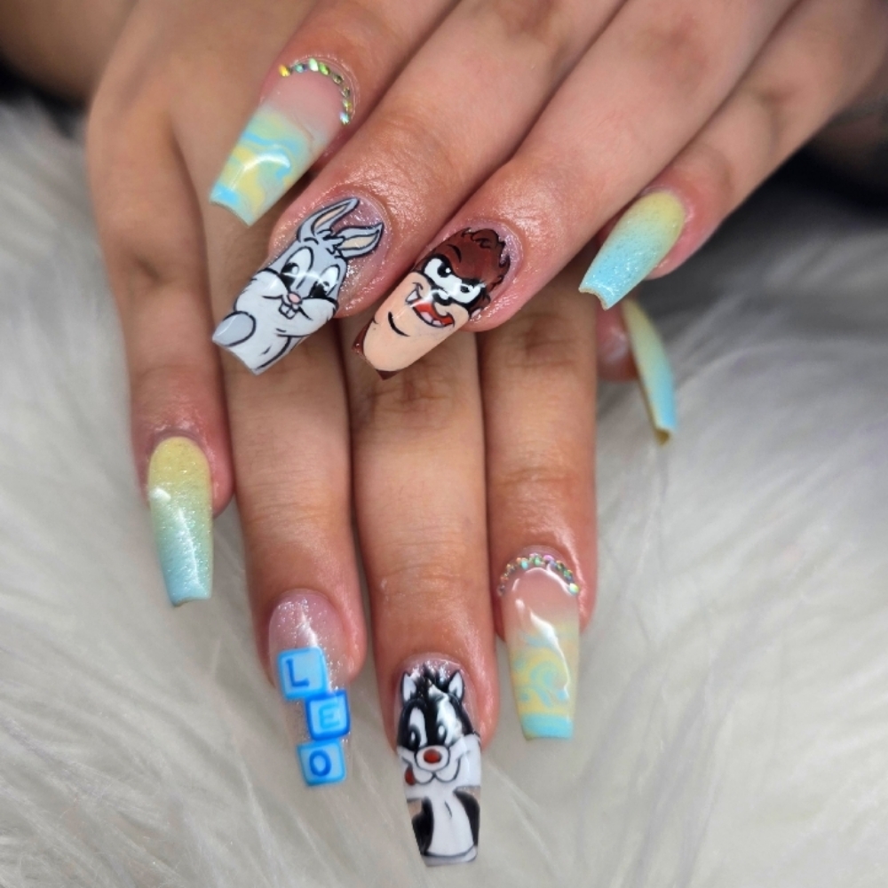 Character Freestyle Long at Nails By Courtney Ann in Pleasanton, TX