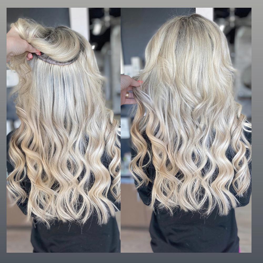 Handtied Hair Extensions Install