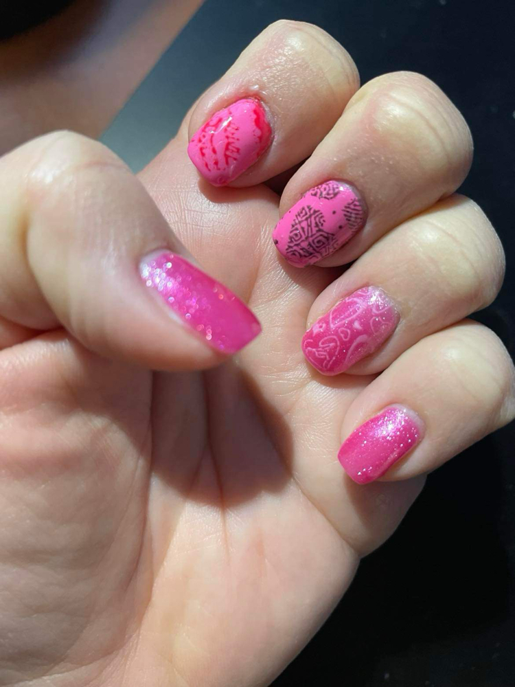 Hard gel full set
