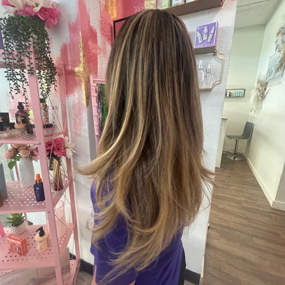 Custome Color With Mercedes at Waco Color Studio Elite in Waco, TX