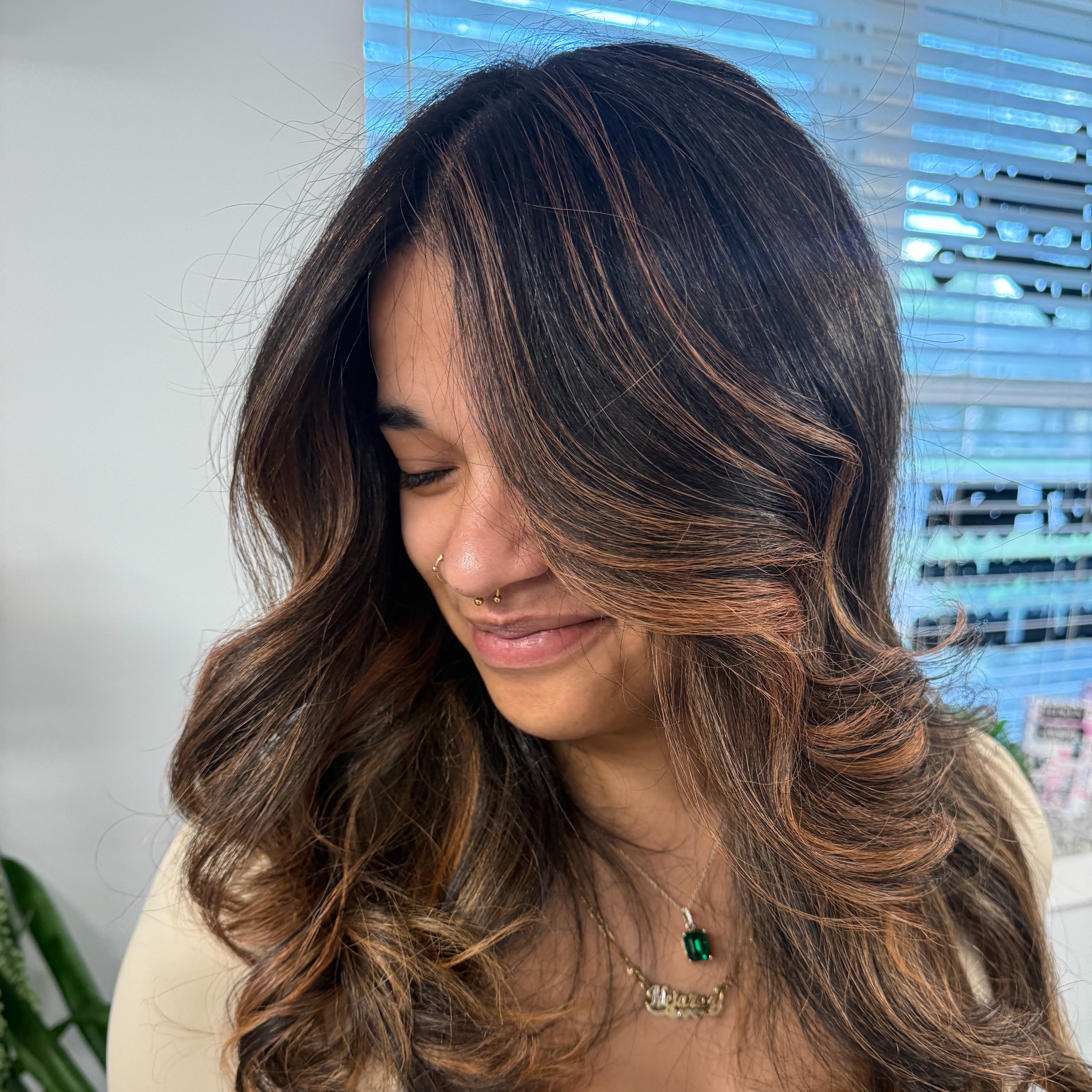 Partial Foil + Haircut at B’Glam Studio in West Roxbury, MA