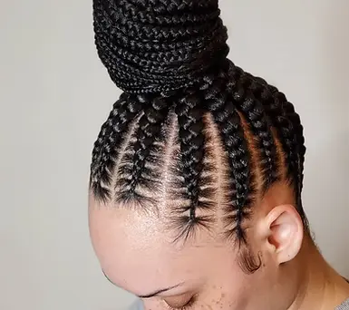 8-10 UPDO PONYTAIL CORNROW