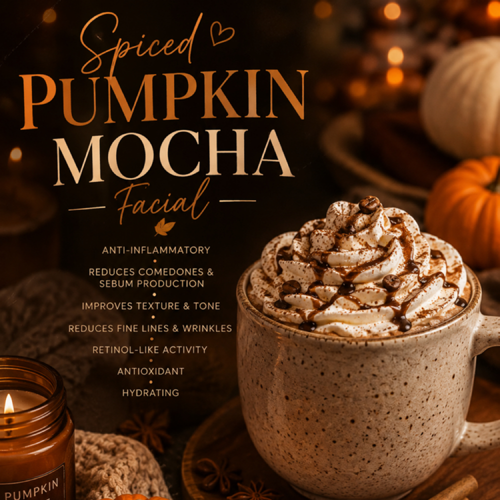 Spiced Pupmkin Mocha Facial at Glass skin studio in Manteca, CA