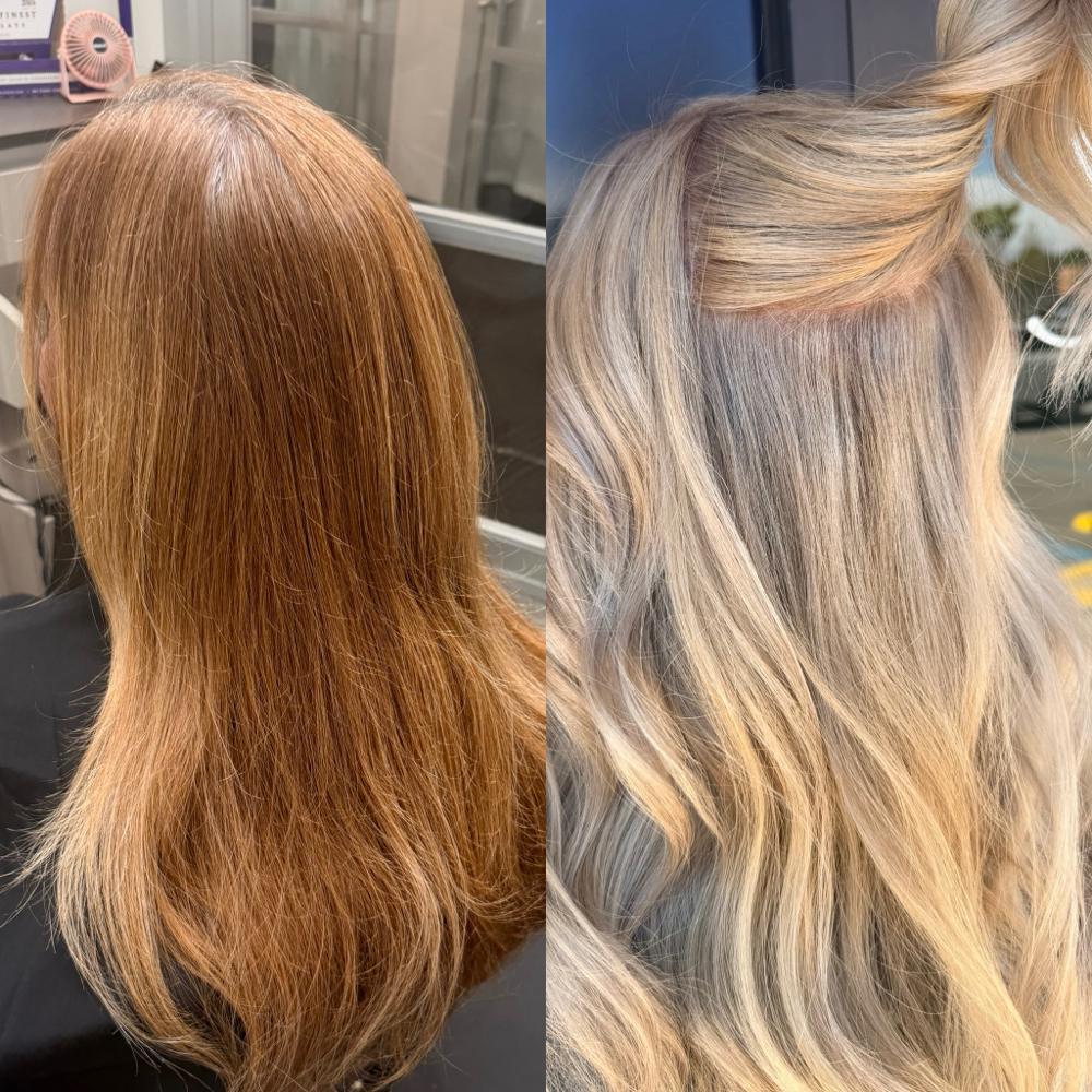 Gray Blending Blonde at Cultivate Salon & Co. in Lexington, SC