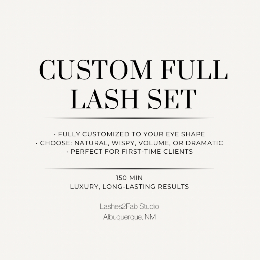Custom Full Lash Set at Lashes 2 Fab LLC in Albuquerque, NM