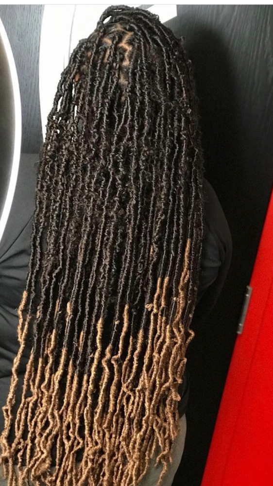 Soft Faux Locs Half Head