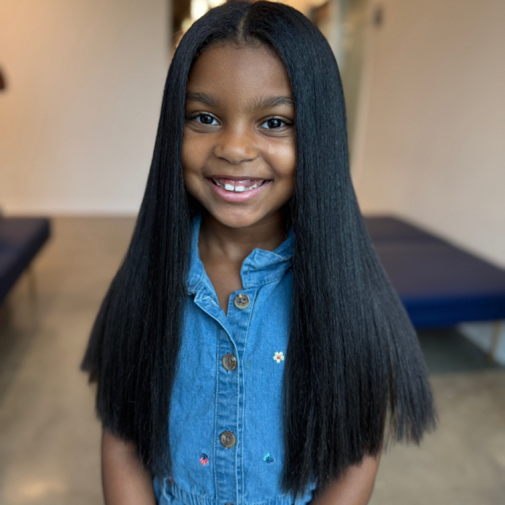 Preteen Silk Crown Experience at Bri The Hair Bender in Flower Mound, TX