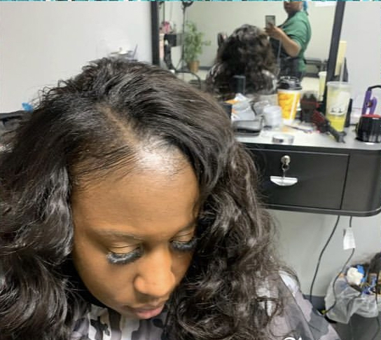 Sew-in W/Leave out