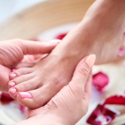 Lux Pedicure- C B D infused at J. Est Nail Artistry in Medina, OH