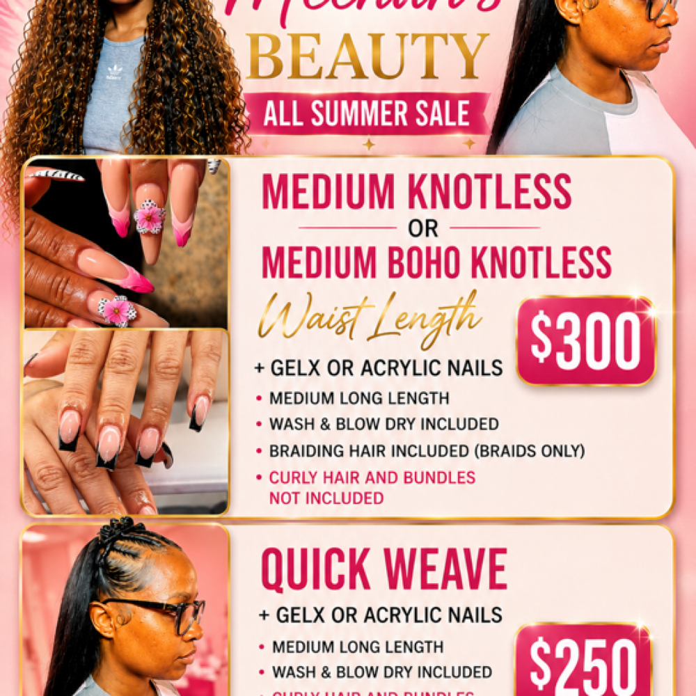Summer Sale at Meenahsbeauty in Clifton, NJ