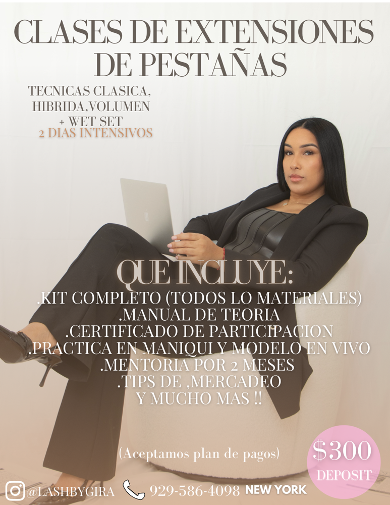 1:1 EYELASH EXTENSIONS MASTER CLASS at Lash by Gira LLC in yonkers, NY