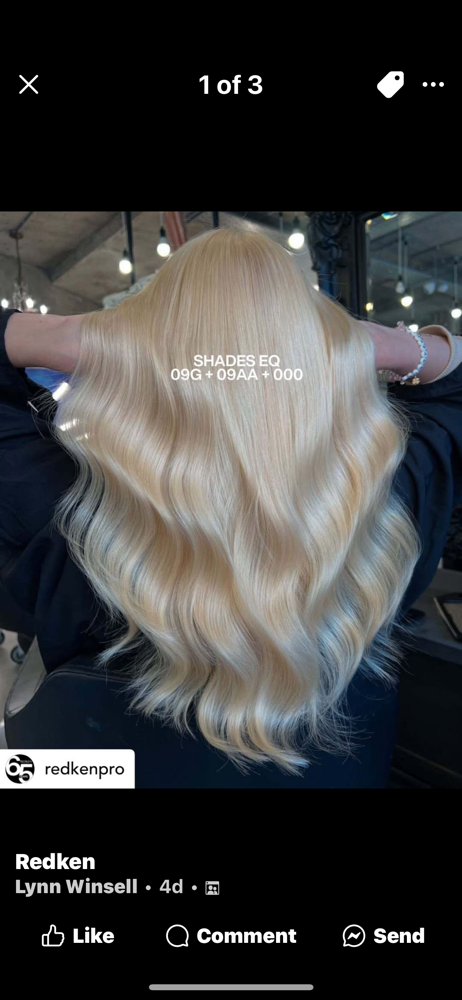 Full Blonding Highlights& Blow Dry