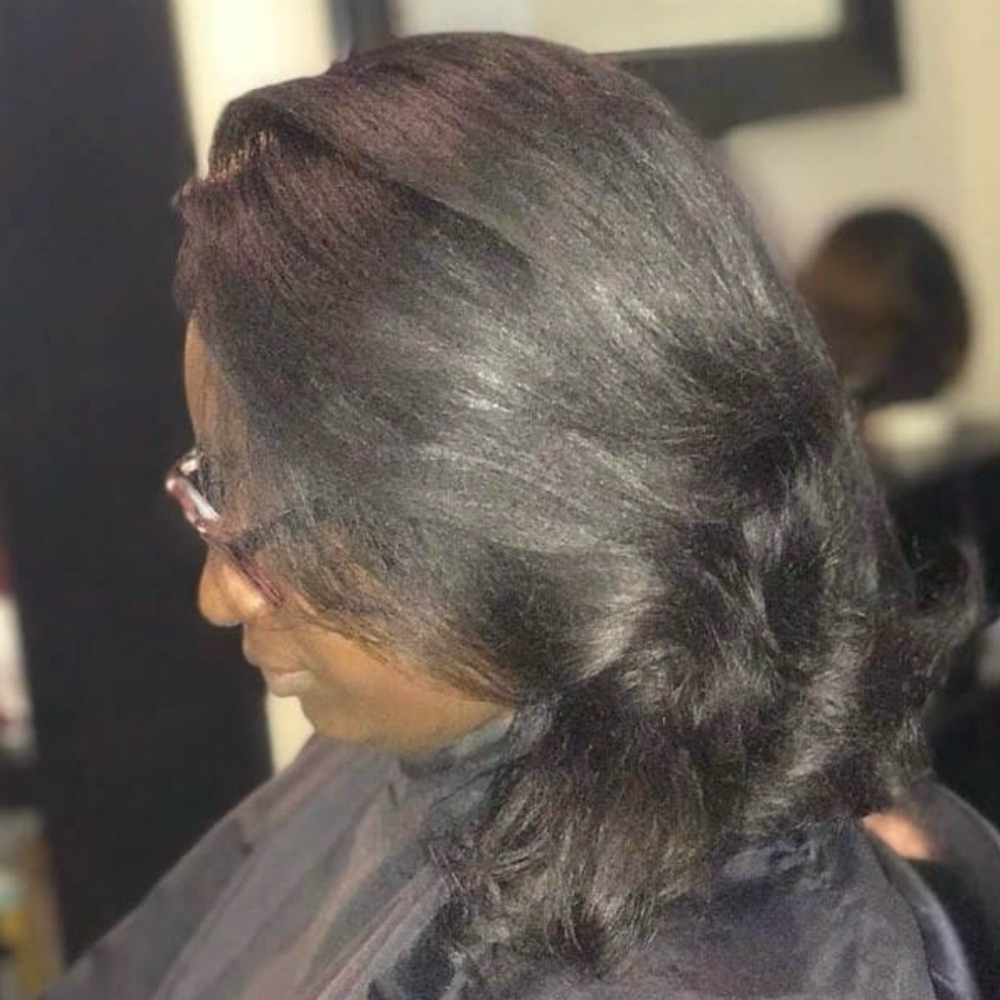 Silk Press 🤞🏽✨ at Quality Haircare in Memphis, TN