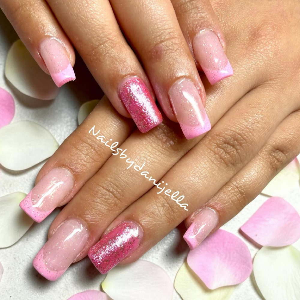Glitter Top Coat at Enchanted Nails by Danijella in Palm Bay   TEL: (321)795-1216, FL