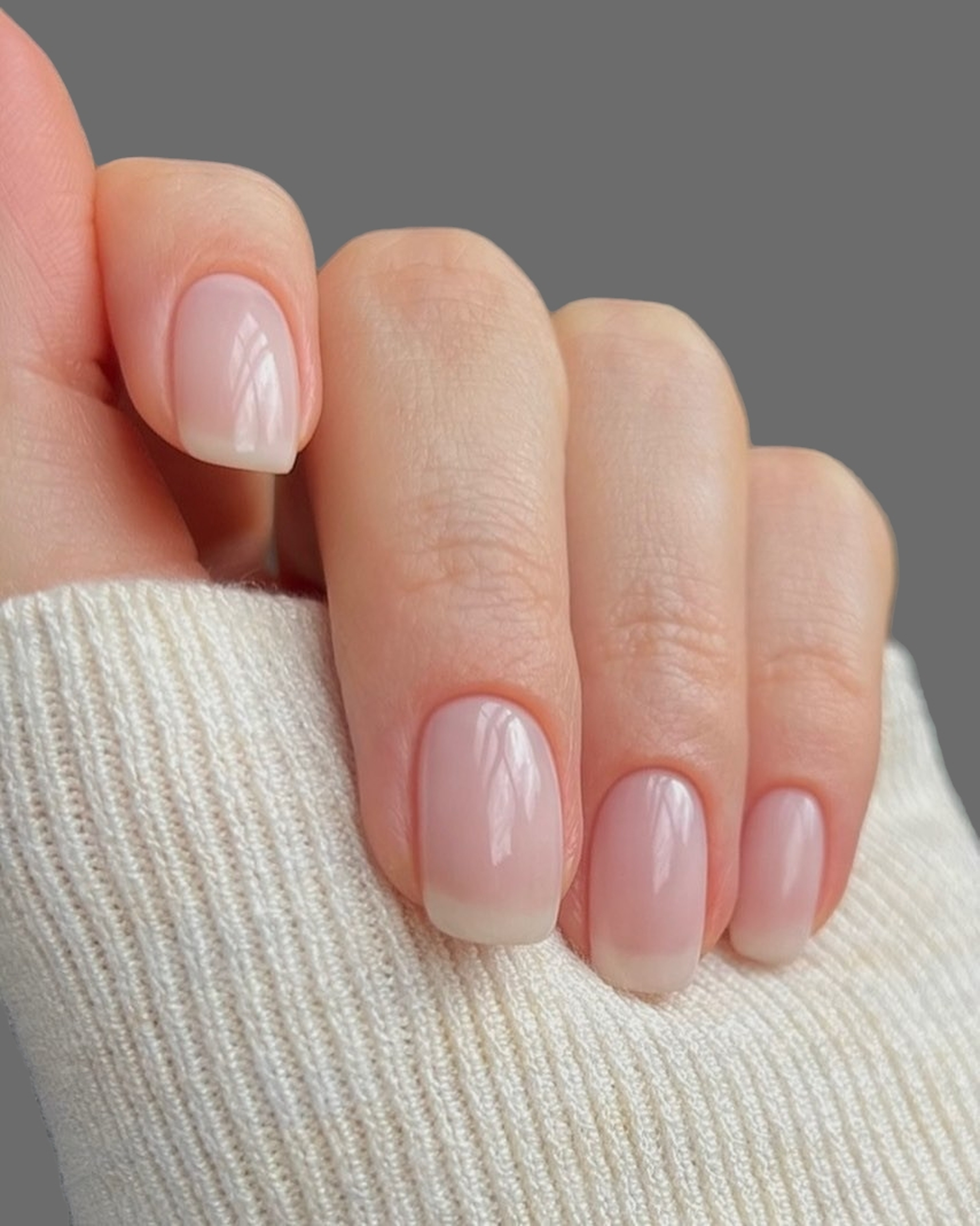 Gel Overlay on Natural Nail at The Nail Studio in Pocatello, ID