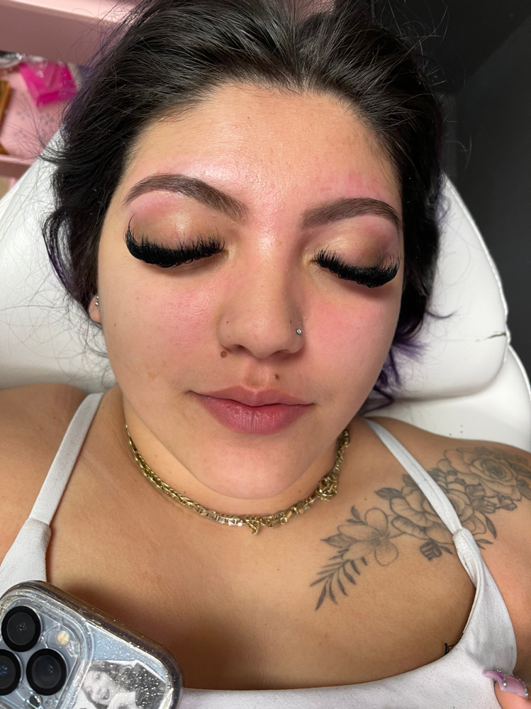 brow wax + tint