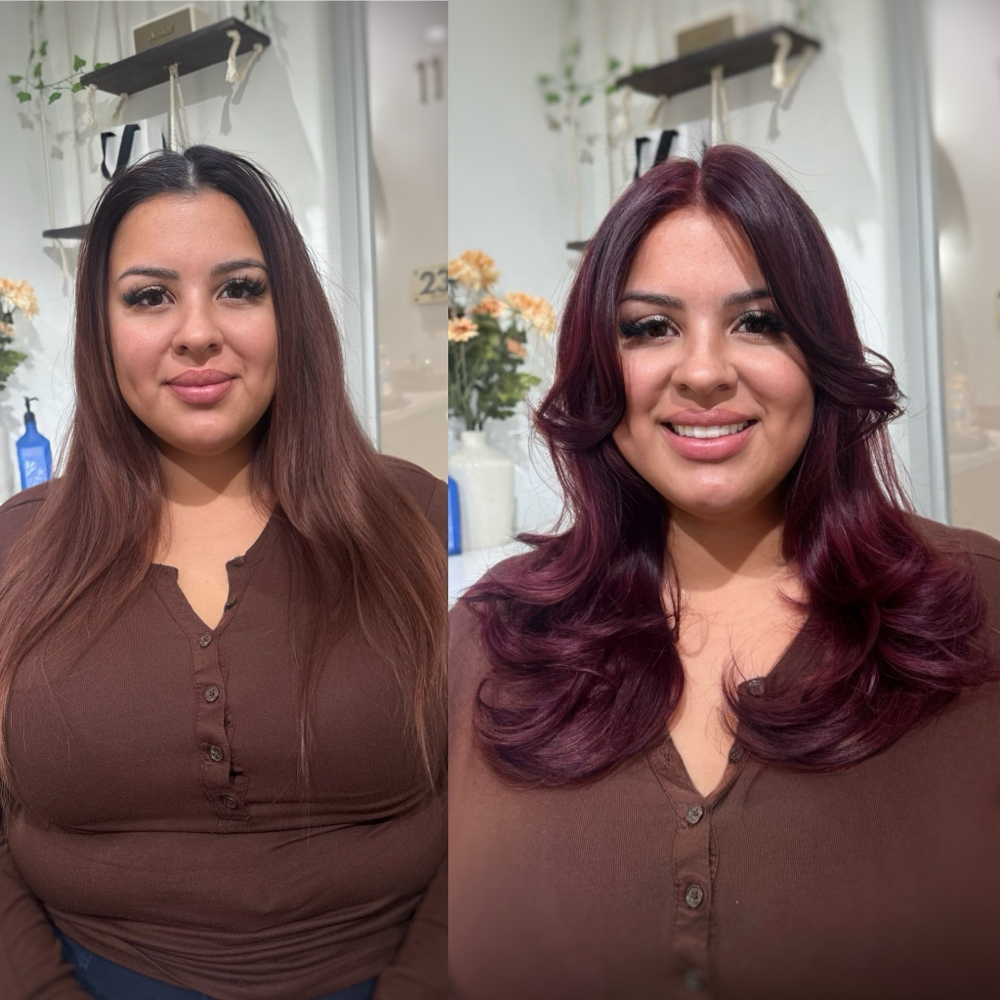 Double Process Color Application at Crystalsntcrz in la verne, CA