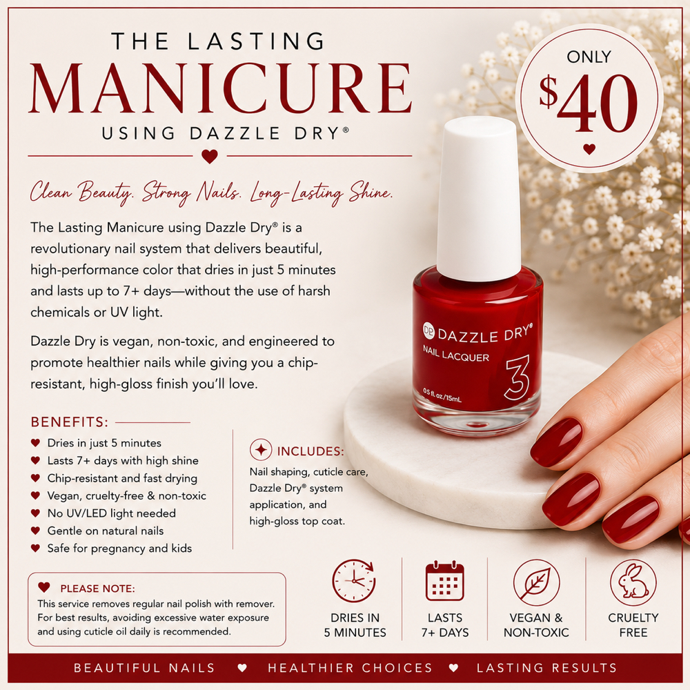 The Lasting Color Manicure at Studio 811 Nail Studio in Ellensburg, WA