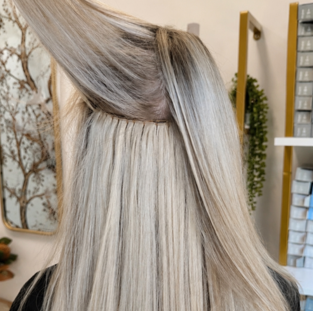 Handtied Extensions at Hair by Kyla Page in Southlake, TX