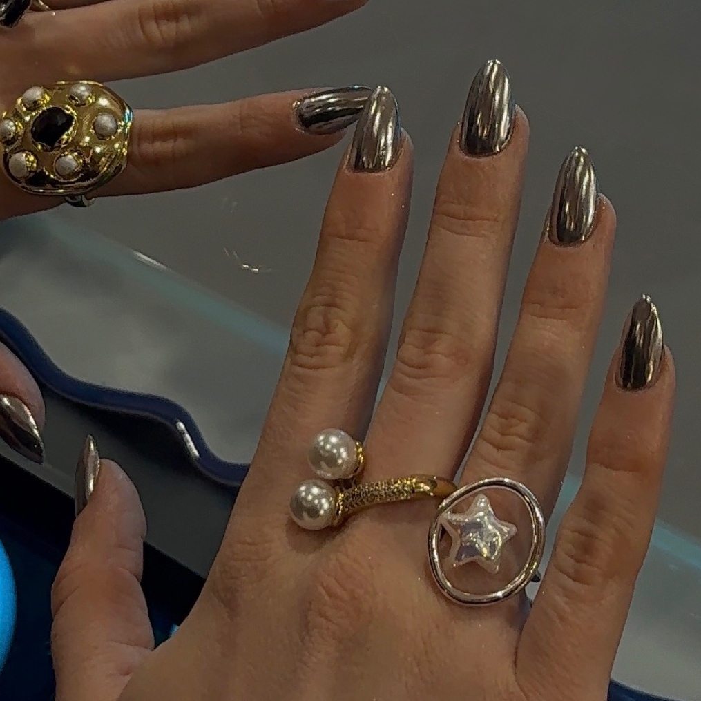 + chrome, full set at Haus of Femme in Brooklyn, NY