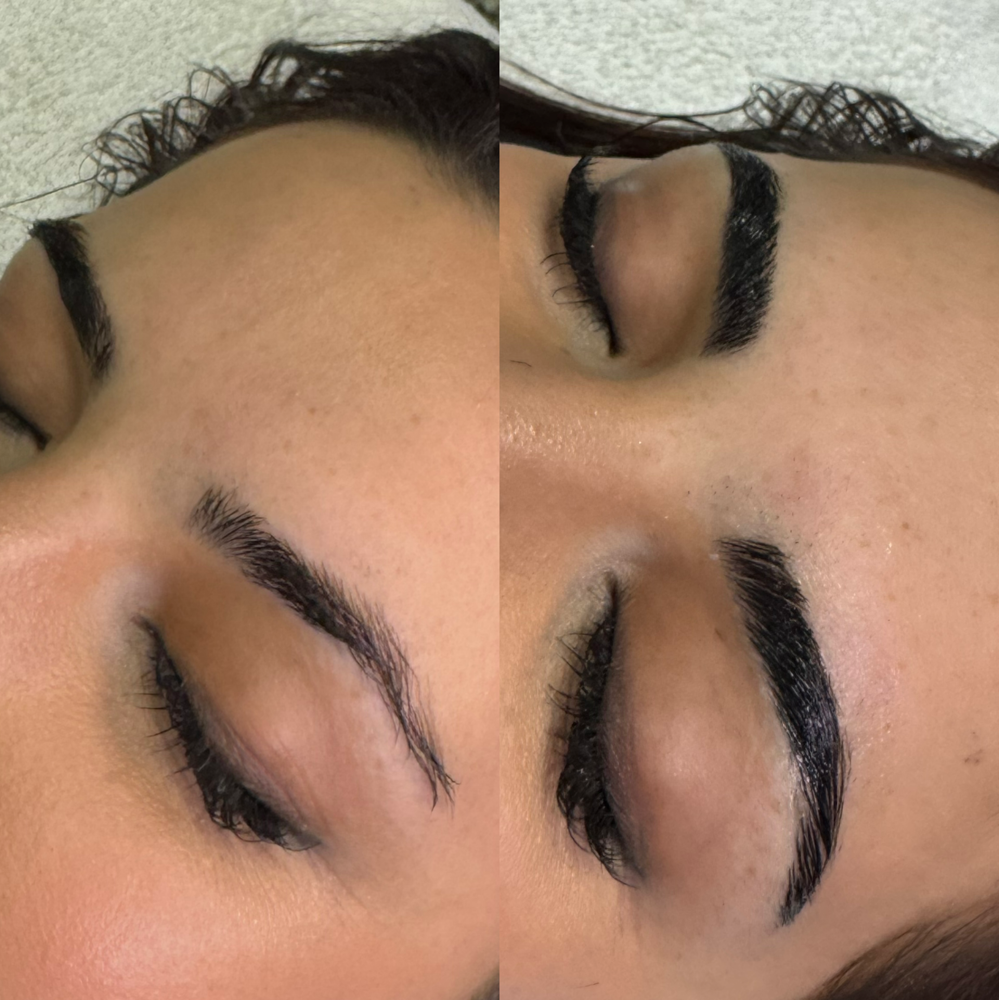 Eyebrow Lamination With Tint