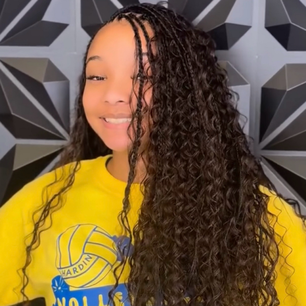 Small Savy braids X BoHo at Exclusively The Luxe Salon in Missouri City, TX