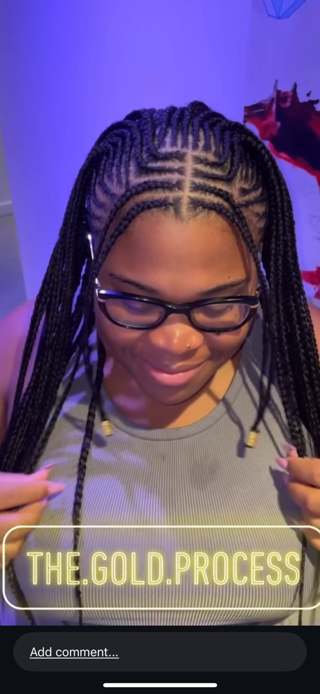 Fulani Braids (Adult) at The Gold Process in Arlington, TX
