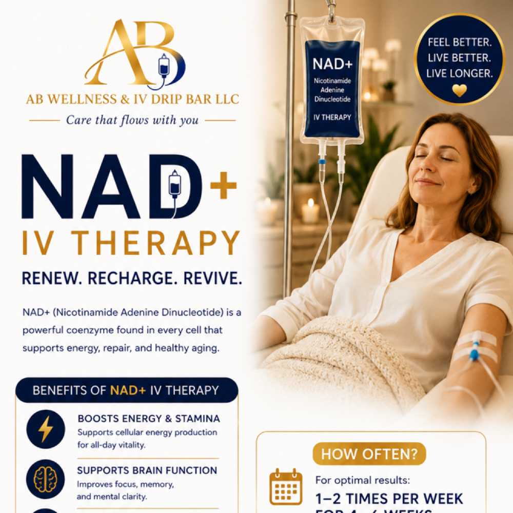 IV NAD at AB Wellness & IV Drip BAR in Henderson, NV