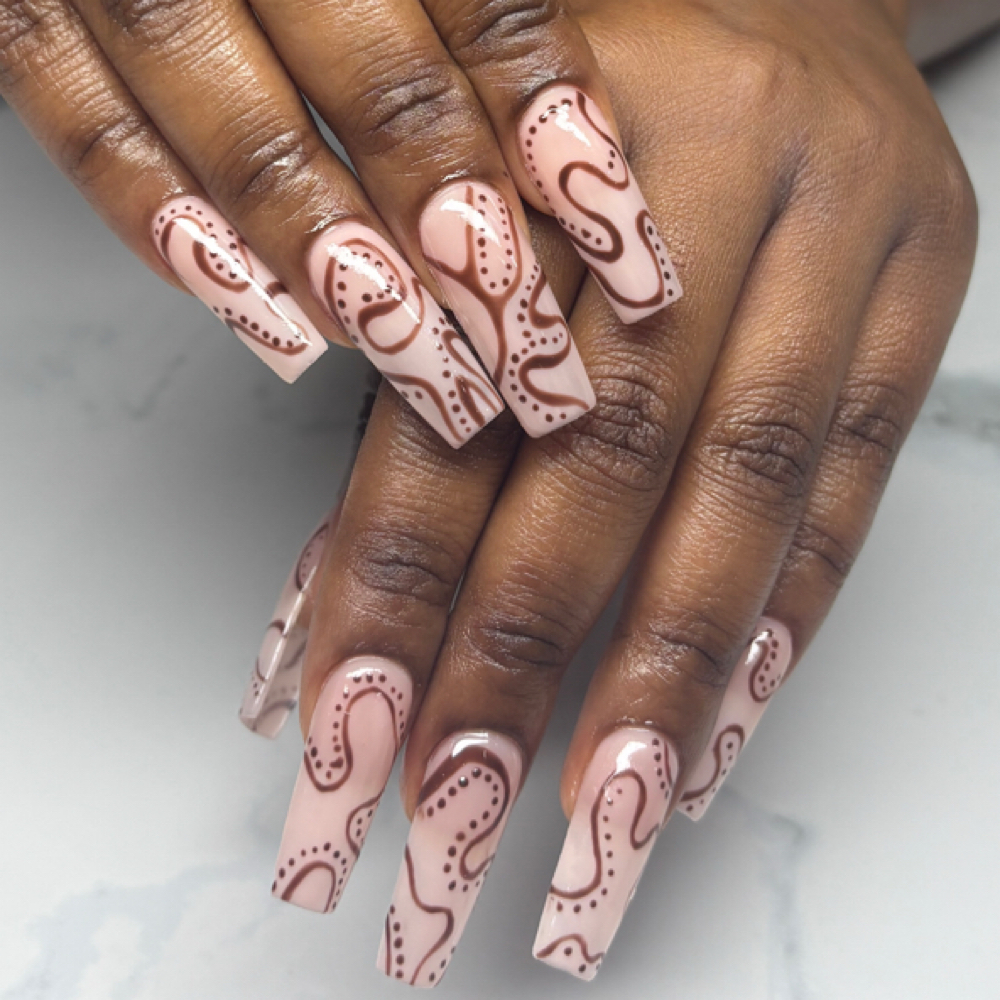 Long Gel-X at E-Curve Nails in Wurtsboro, NY