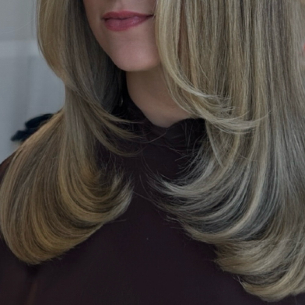 Partial Custom Blonde at Haley’s Hair Haven in San Antonio, TX