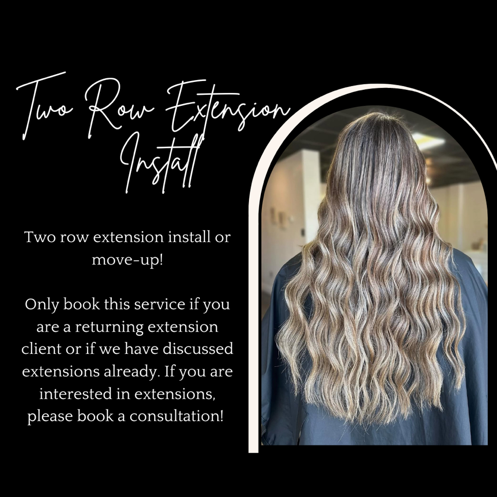 two row extension install at Salon Twenty-Seven in Jonesboro, AR