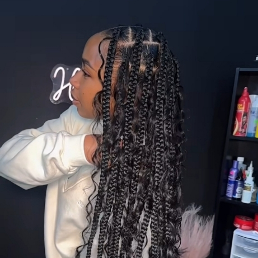 Large Boho Knotless at Hair Designs by BB in Charlotte, NC