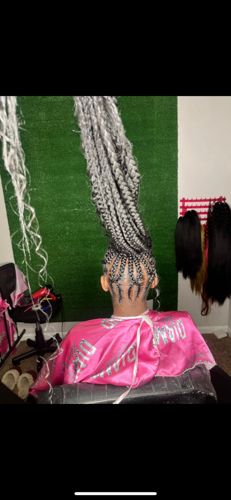 Braided ponytail π