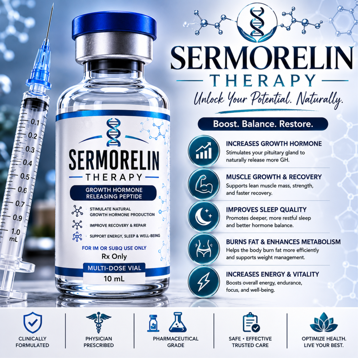 Sermorelin Therapy 💗 at Precision Total Health & Wellness Clinic in Plant City, FL
