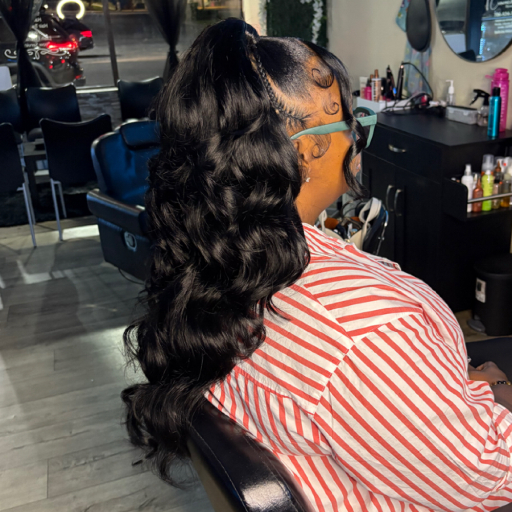 Half Up Half Down Quickweave at ByHarmoniiK in Augusta, GA