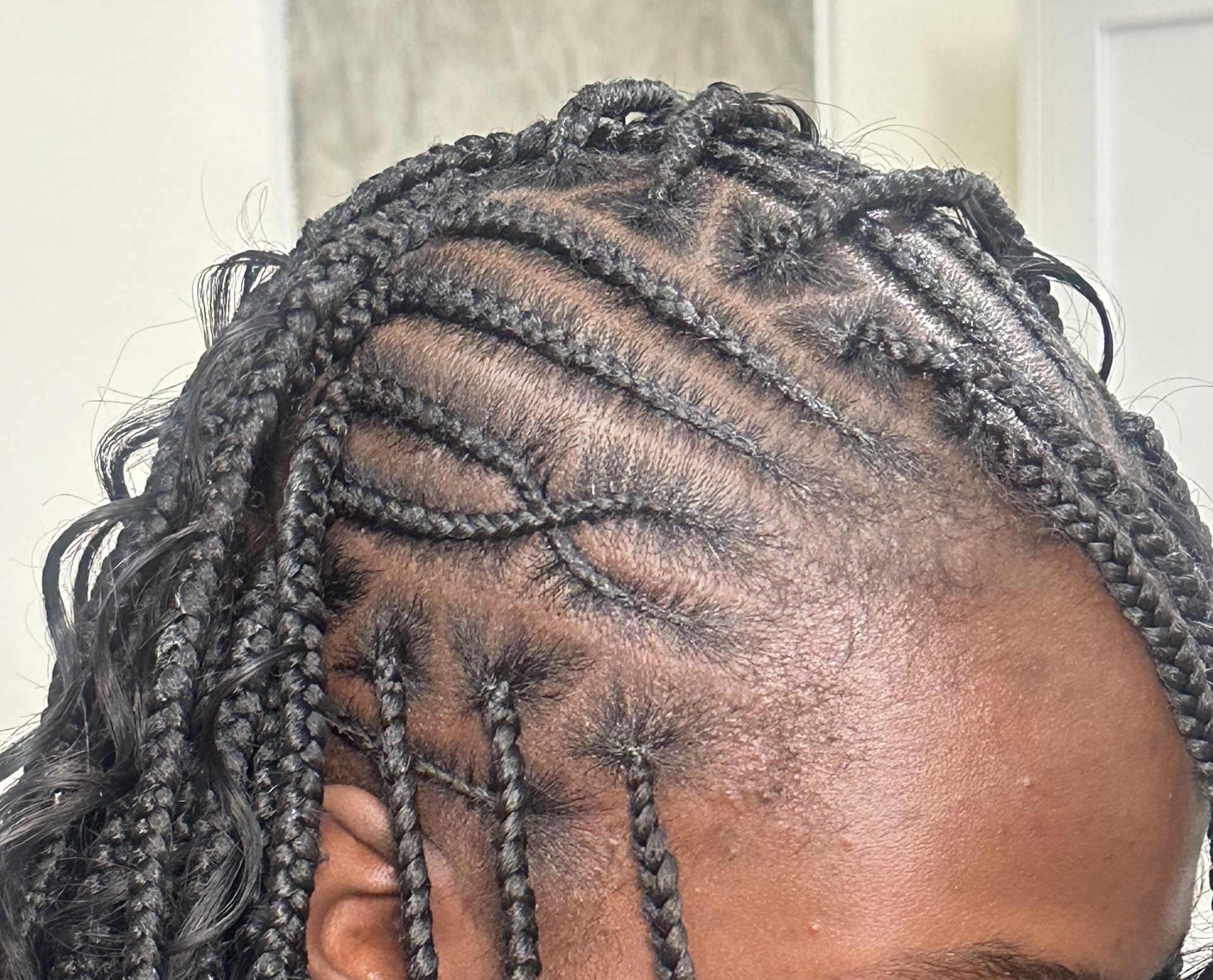 Flip Over Fulani Knotless at Hair By Ty in Seattle, WA