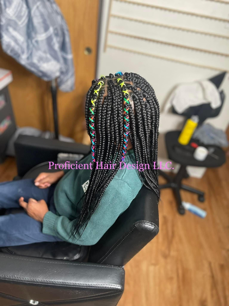 Girls Box Braids (Age 7-12)