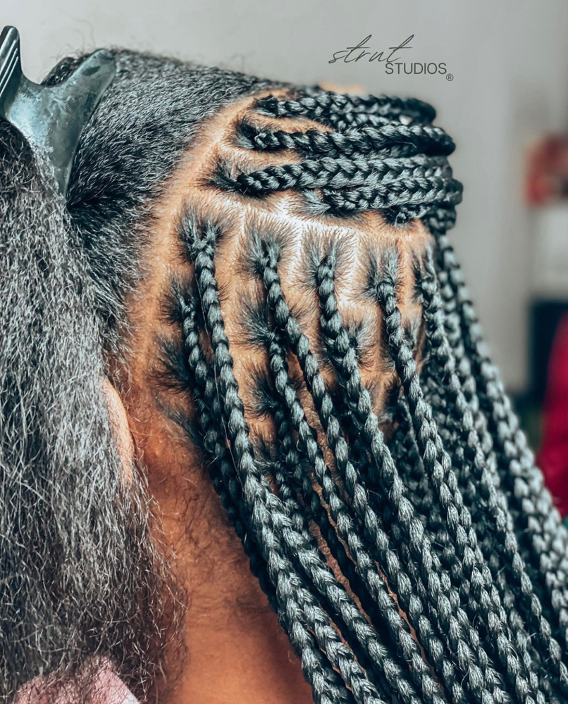 Medium Knotless Braids at Strut Studios in Memphis, TN