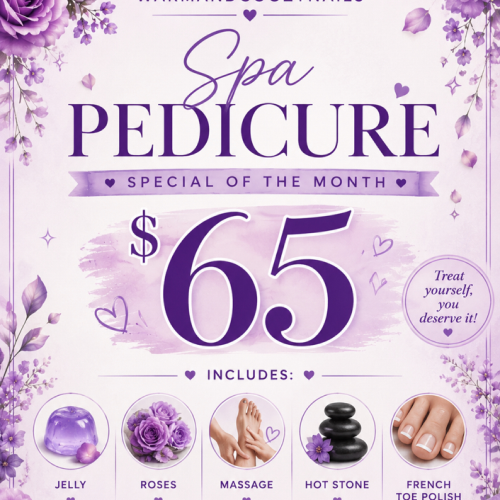 Spa Pedicure at Warmandcoozynails in Mount Vernon, NY