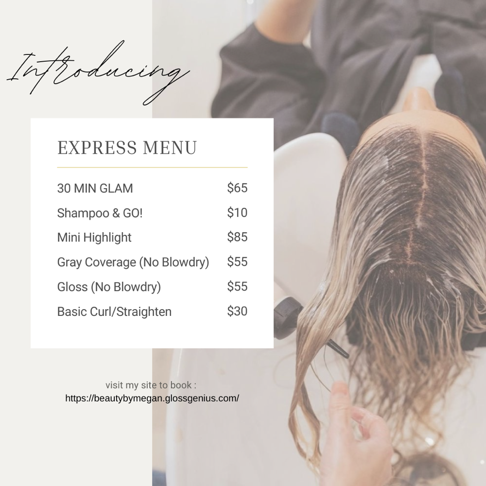 Express Menu✨
