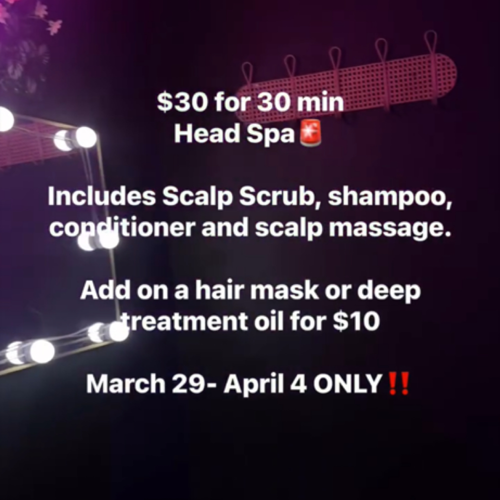 $30 For 30 Min Head Spa at Beautiful Beings Beauty in Round Rock, TX