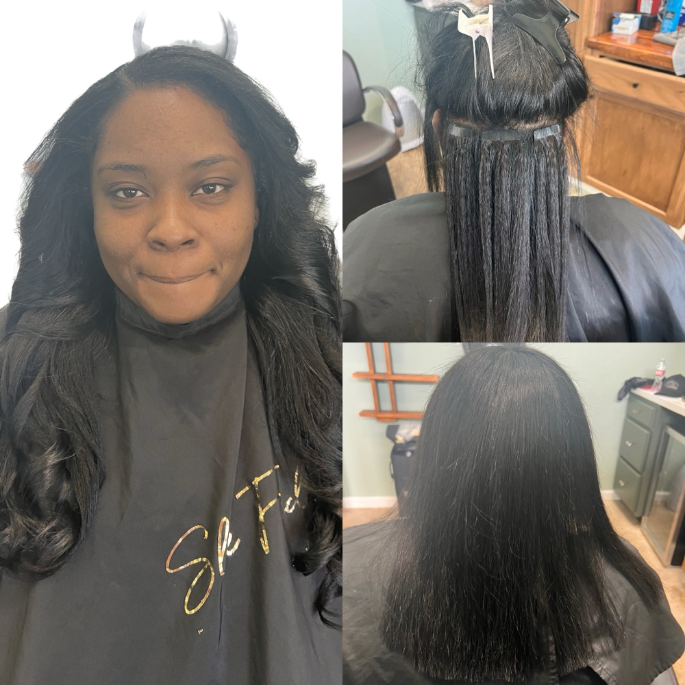 Tape in Extensions Install