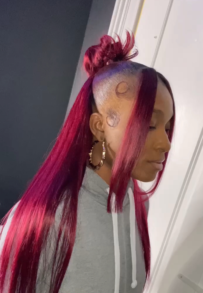 Custom Half Up Half Down at Sassy Stylez in Charlotte, NC