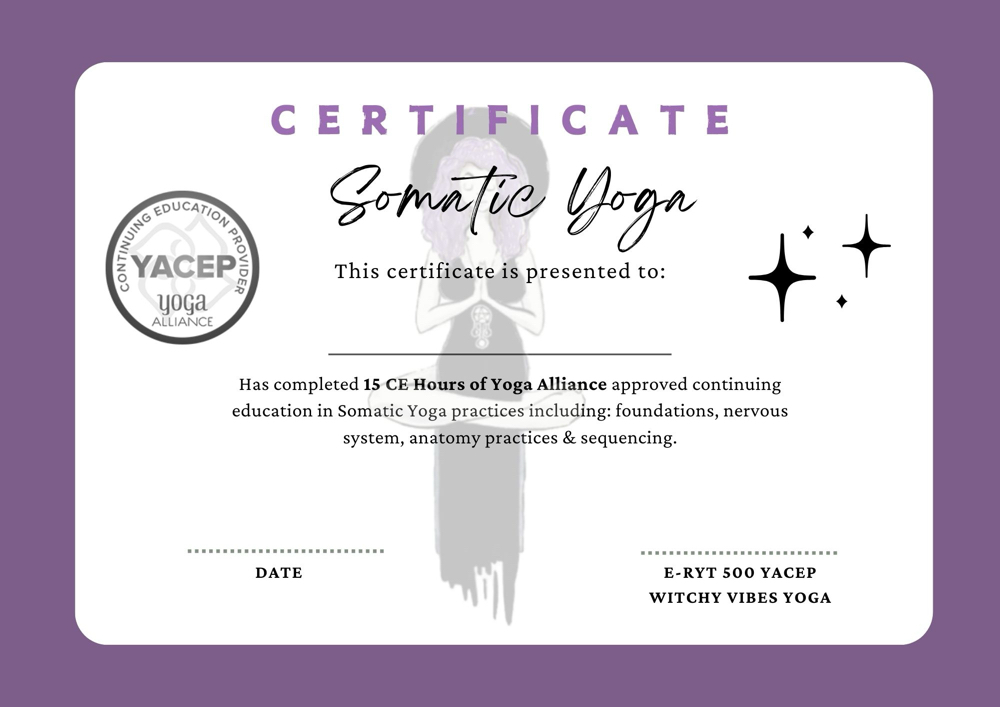 Somatic Yoga Certification