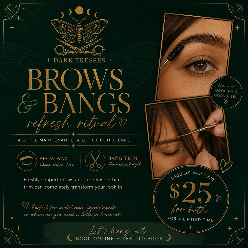 Brows + Bangs at Dark Tresses in La Quinta, CA