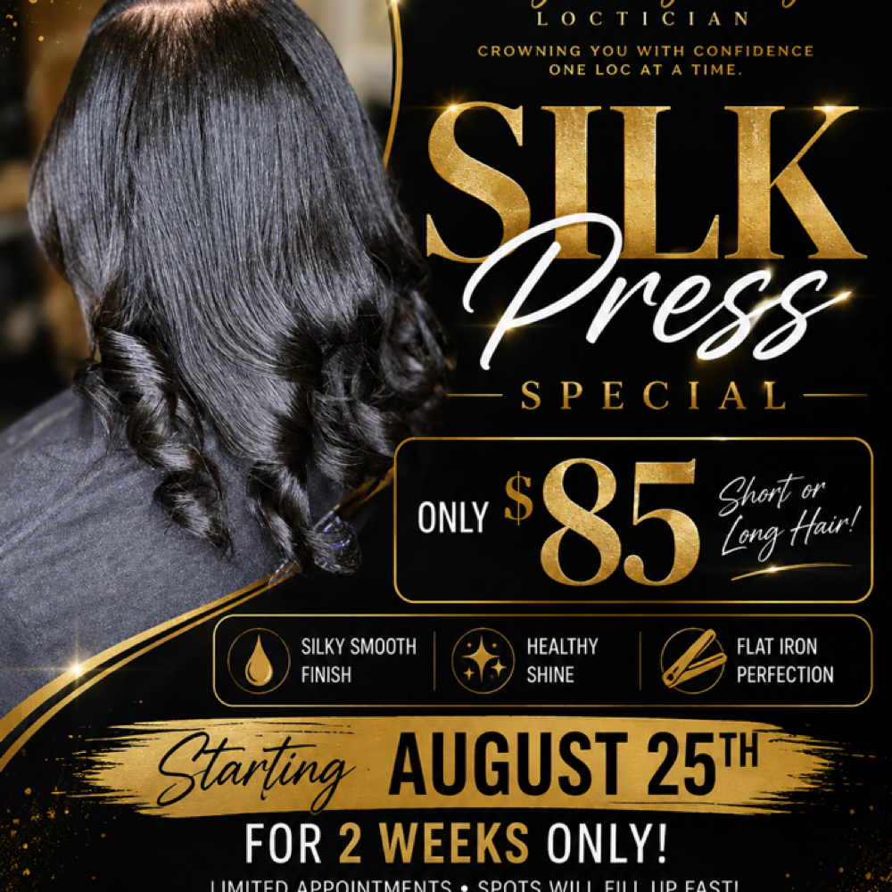 Silk Press Special at TwistedByLanayLLC in Bossier, LA
